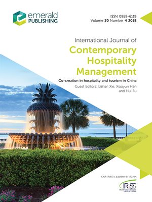 cover image of International Journal of Contemporary Hospitality Management, Volume 30, Number 4